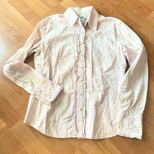 Lilly Pulitzer Ruffle Button Down